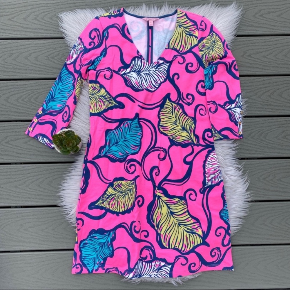 Lily Pulitzer Leaf Pattern Dress